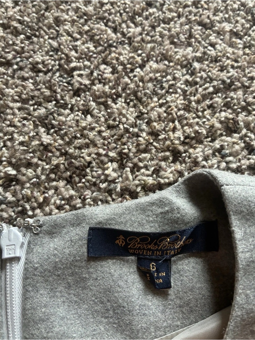 Brooks Brothers Loro Piana Wool Dress Size 6 - Picture 3 of 4